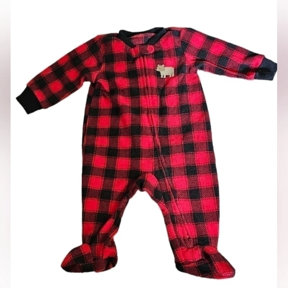 SIMPLE Joys by Carter's Unisex Babies' Fleece Footed Sleep & Play Size 0-3m
